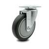 Service Caster 5 Inch Thermoplastic Rubber Wheel Swivel Top Plate Caster SCC-20S514-TPRB